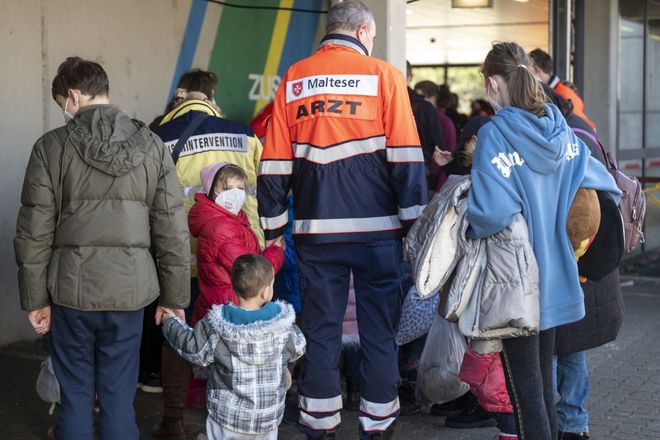 Freiburger Malteser engagieren sich für geflüchtete Kinder aus der Ukraine. Foto: Patrick Seeger/Malteser